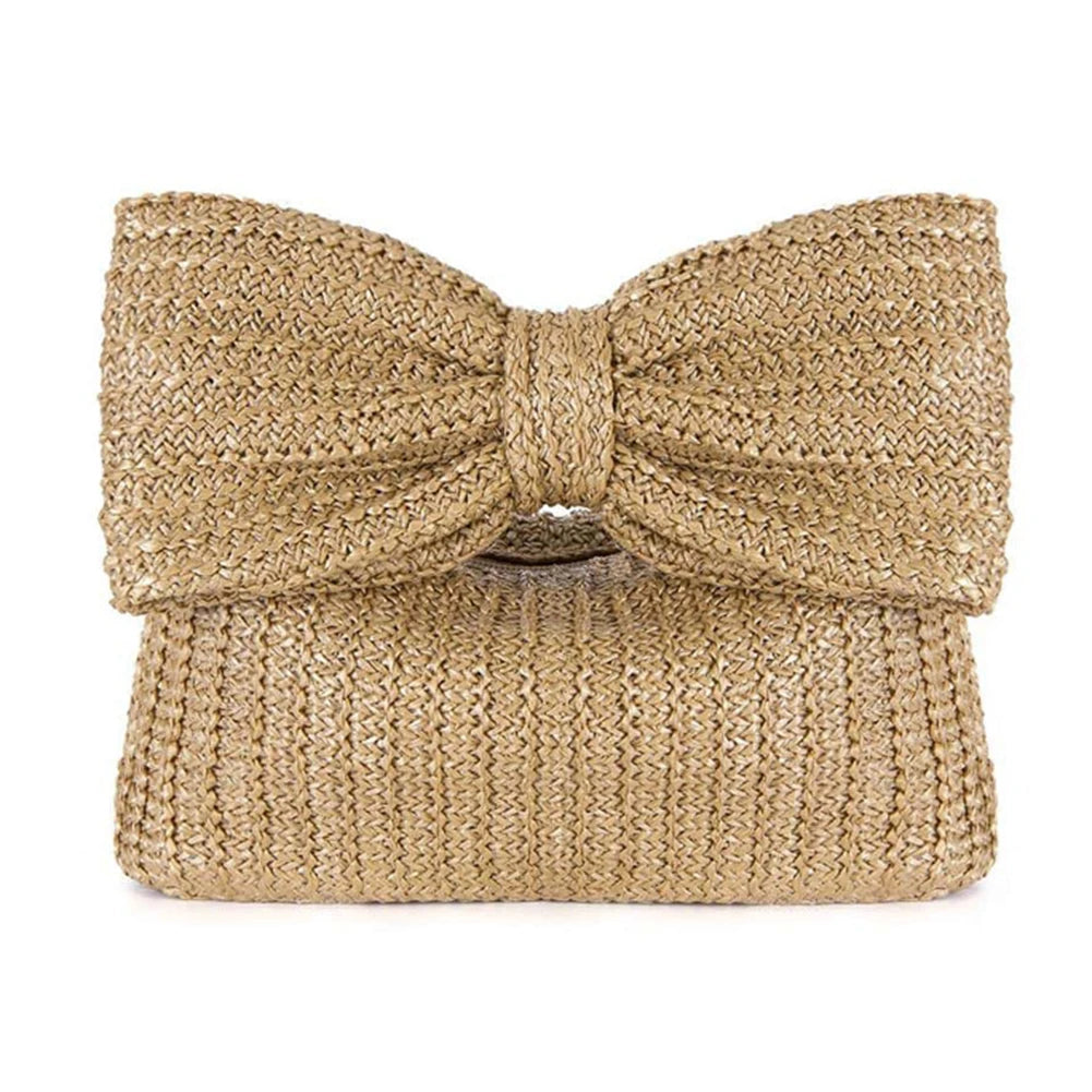 Elegant Women Straw Woven Handbag Summer Beach Casual Tote Top-Handle Bags Large Capacity Fashion Ladies Bohemian Shoulder Bags