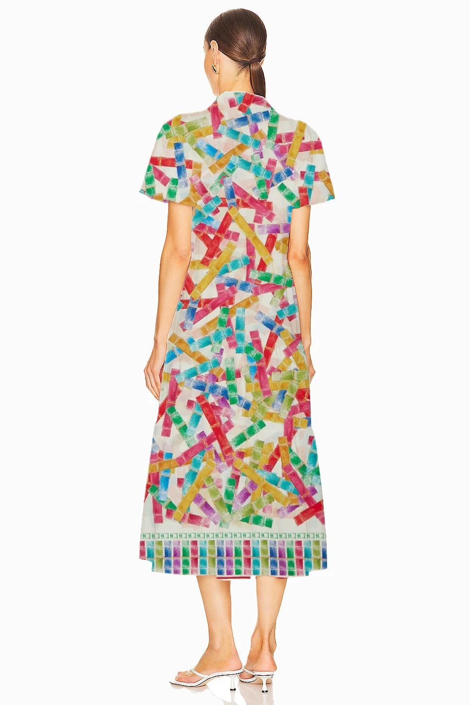 Women's Dress Popular High End Elegant Versatile Female Long Dress Fashionable Colorful Tie Up Design Ladies Commuter Dresses