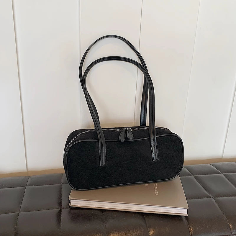 Shoulder Bag for Women Trendy Tote Bag PU Leather with Pocket Underarm Bag Zipper Hobo Bag Handbag for Work Travel Shopping