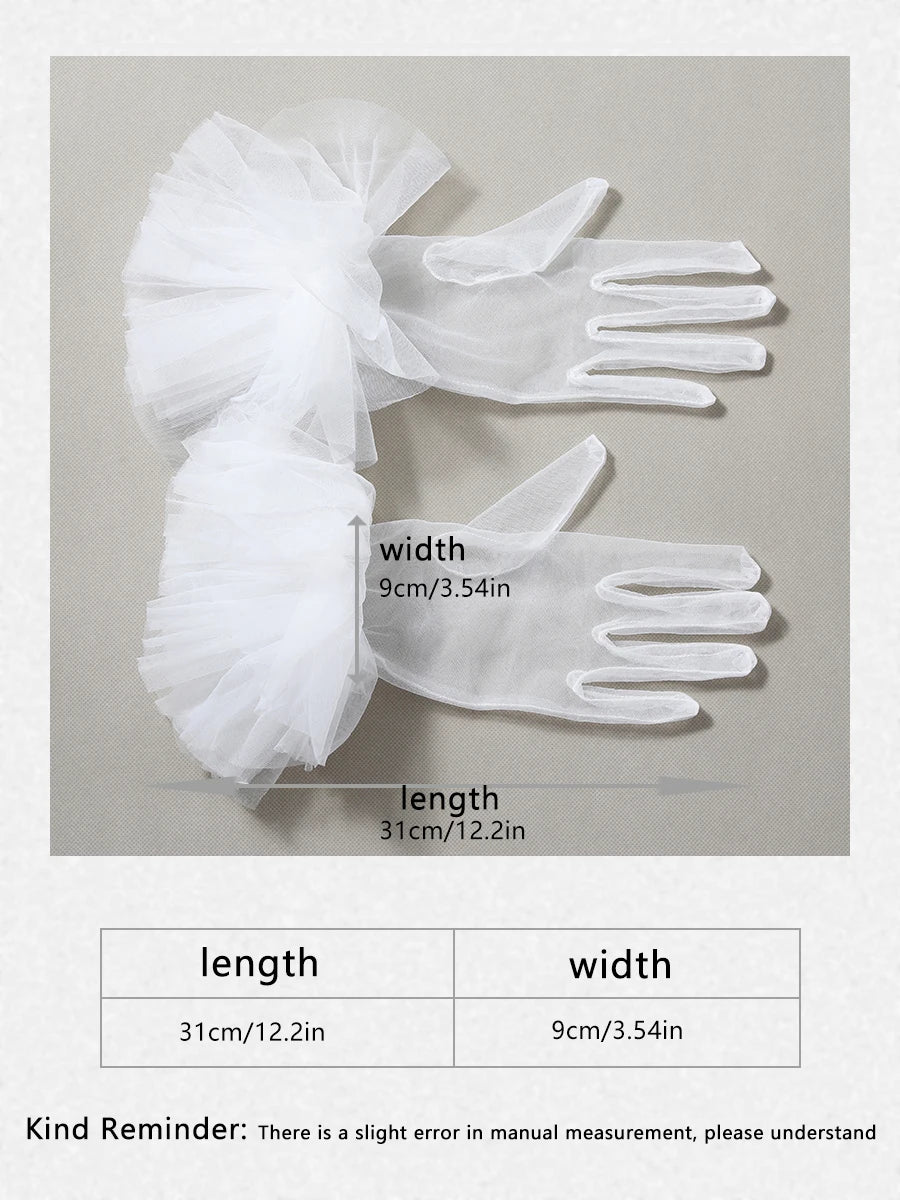 Bridal Gloves Full Of Party Style Ladies' White Elegant Wedding Gloves Suitable For Ball