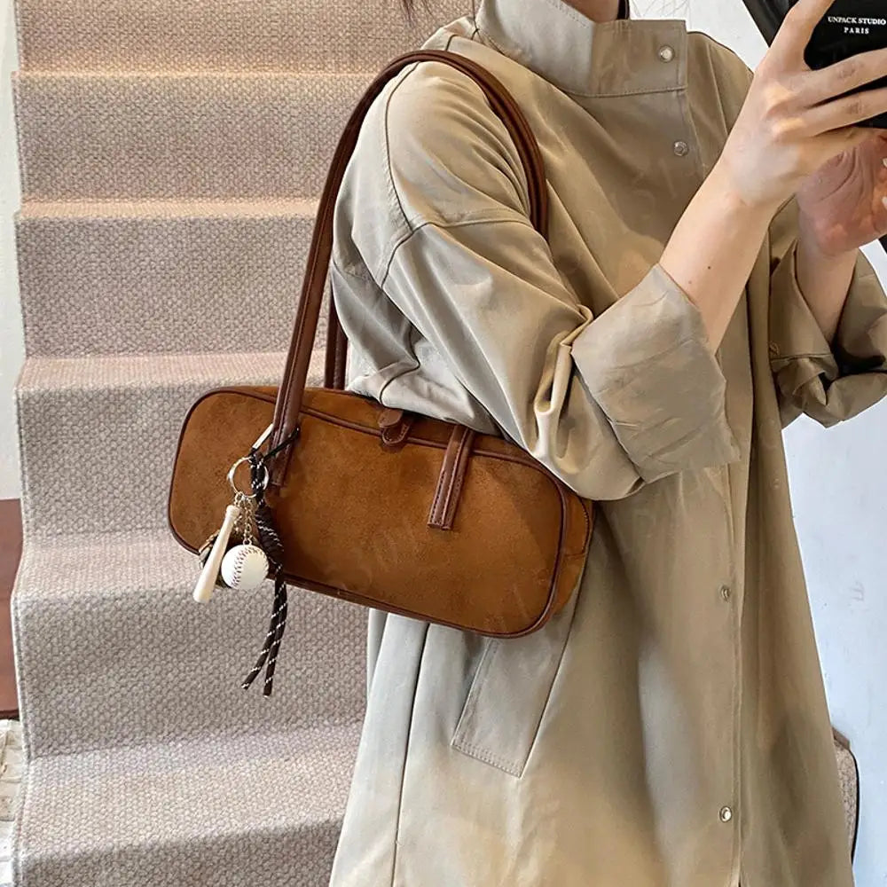 Shoulder Bag for Women Trendy Tote Bag PU Leather with Pocket Underarm Bag Zipper Hobo Bag Handbag for Work Travel Shopping