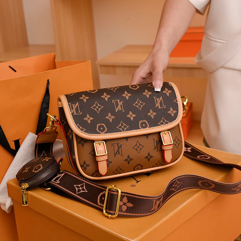 Stylish Designer Ladies Satchel Bag Vintage Leather Crossbody Shoulder Handbag Women's Work