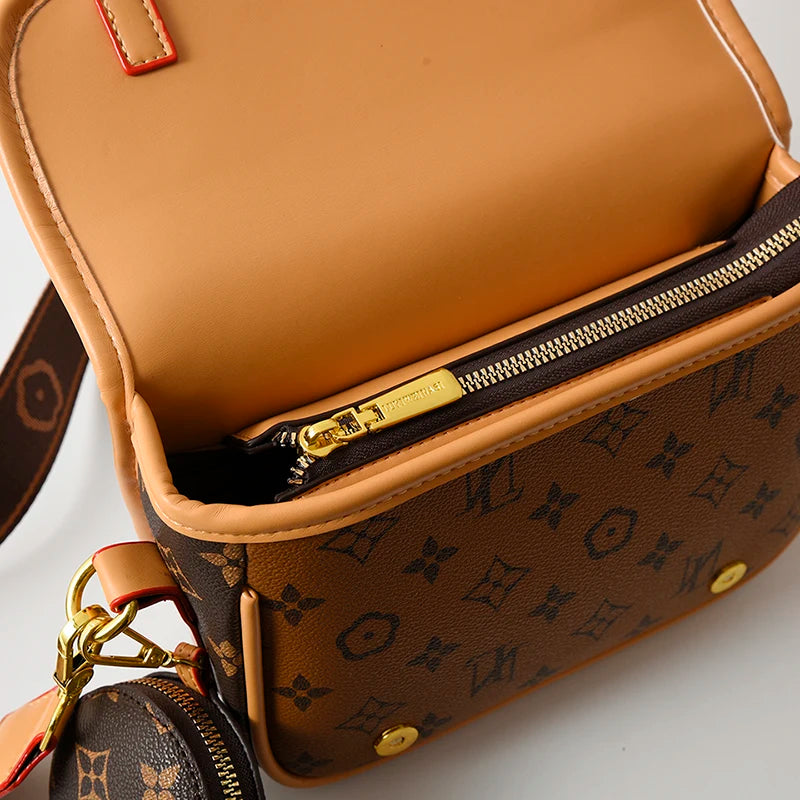 Stylish Designer Ladies Satchel Bag Vintage Leather Crossbody Shoulder Handbag Women's Work