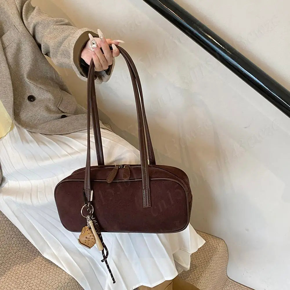 Shoulder Bag for Women Trendy Tote Bag PU Leather with Pocket Underarm Bag Zipper Hobo Bag Handbag for Work Travel Shopping