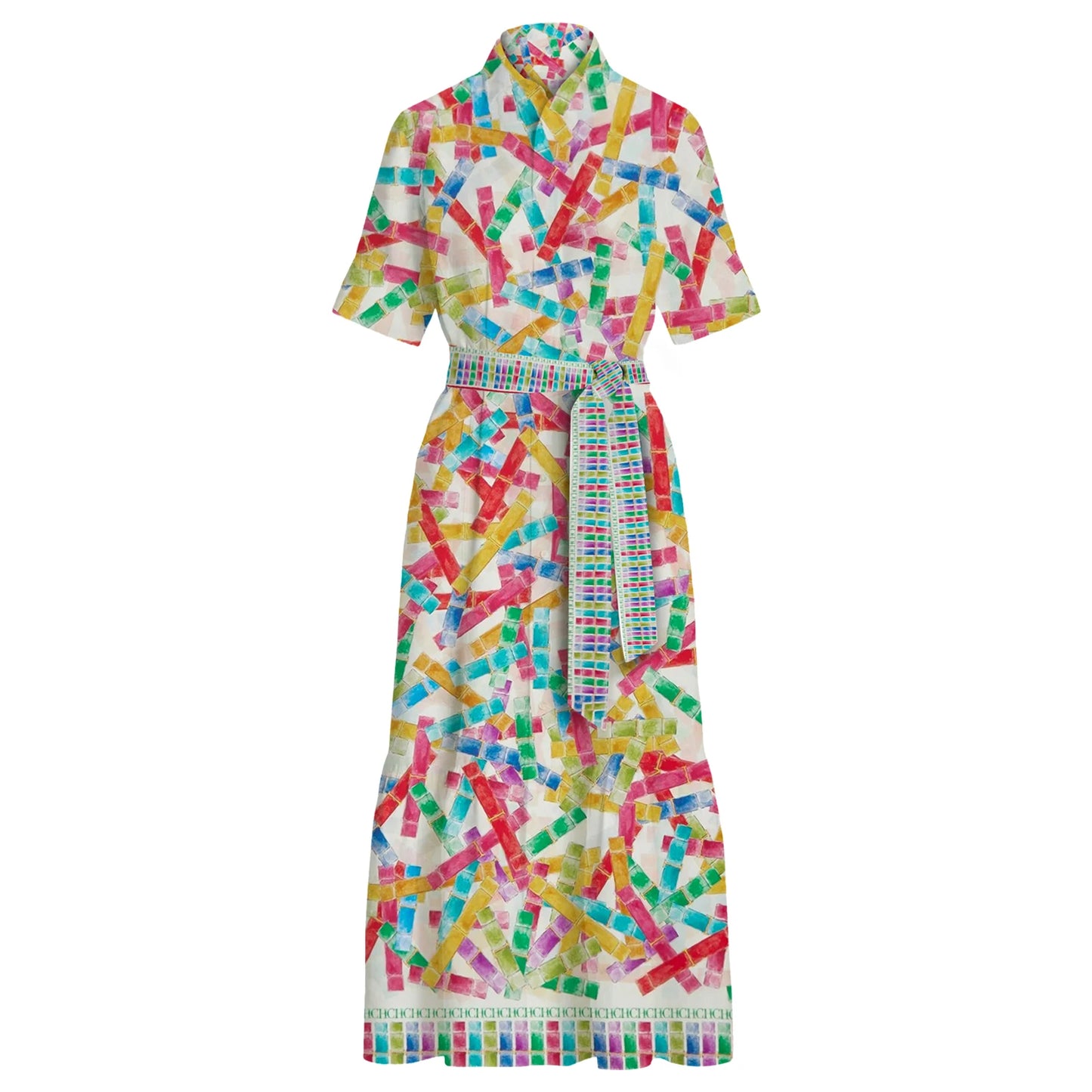 Women's Dress Popular High End Elegant Versatile Female Long Dress Fashionable Colorful Tie Up Design Ladies Commuter Dresses
