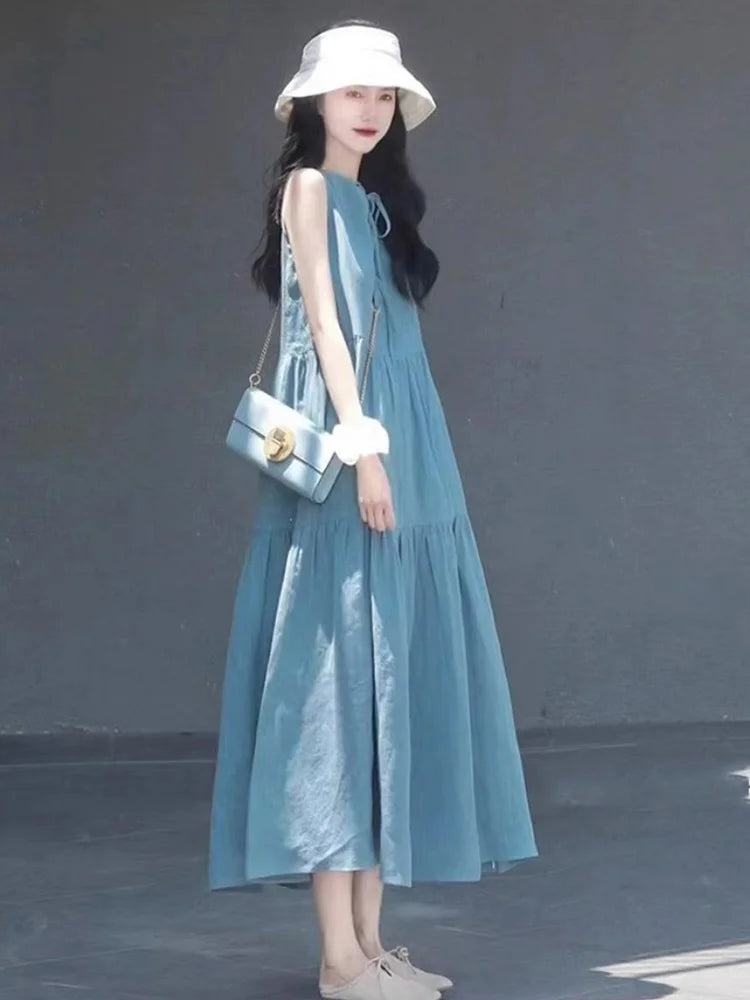 Pregnancy Autumn Dresses Pregnant Women Sleeveless Bodycon Casual Mother Home Maternity Mummy Clothes