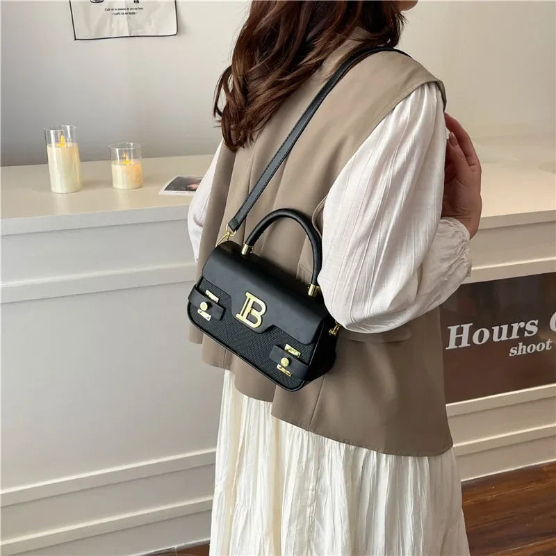 Stylish Leather Crossbody Bag For Women Luxury Designer Brand Handbags Elegant Shoulder Tote Messenger Purse Ladies