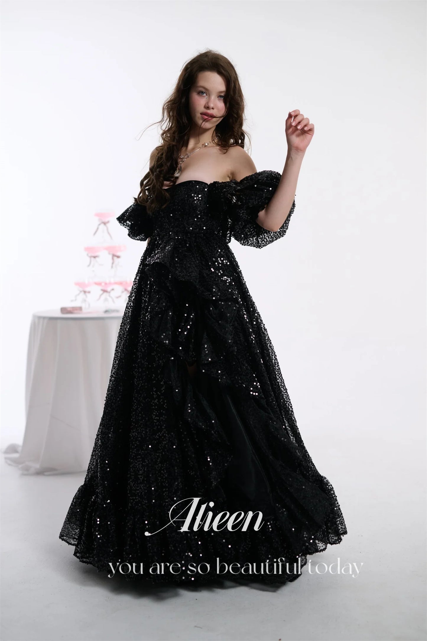 Customized Elegant Womens Party Dresses Women 2024 Black Women's Evening Dress Woman Sweetheart Prom Dresses Luxury فساتين سهرة