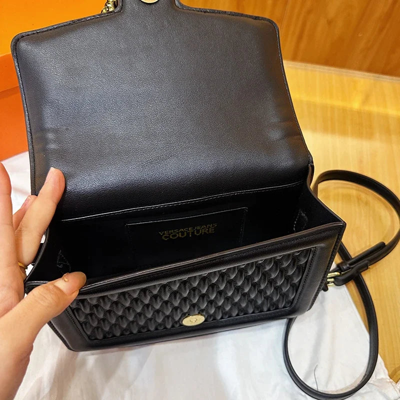 Stylish Leather Tote Bag for Women Luxury Crossbody Handbag Designer Shoulder Purse Elegant Ladies