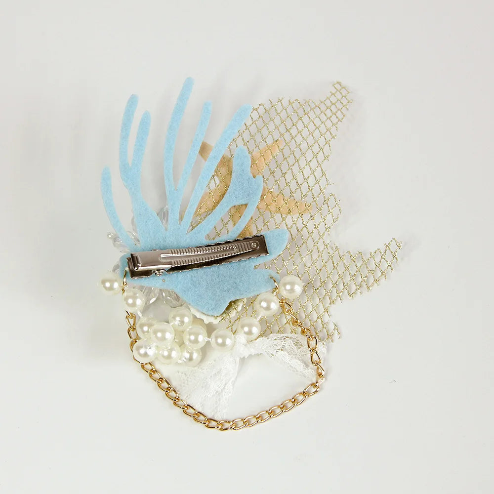 New Fashion Mermaid Series Hair Accessories Starfish Artificial Crystal Shell Coral Element Party Seaside Accessories Mermaid Se