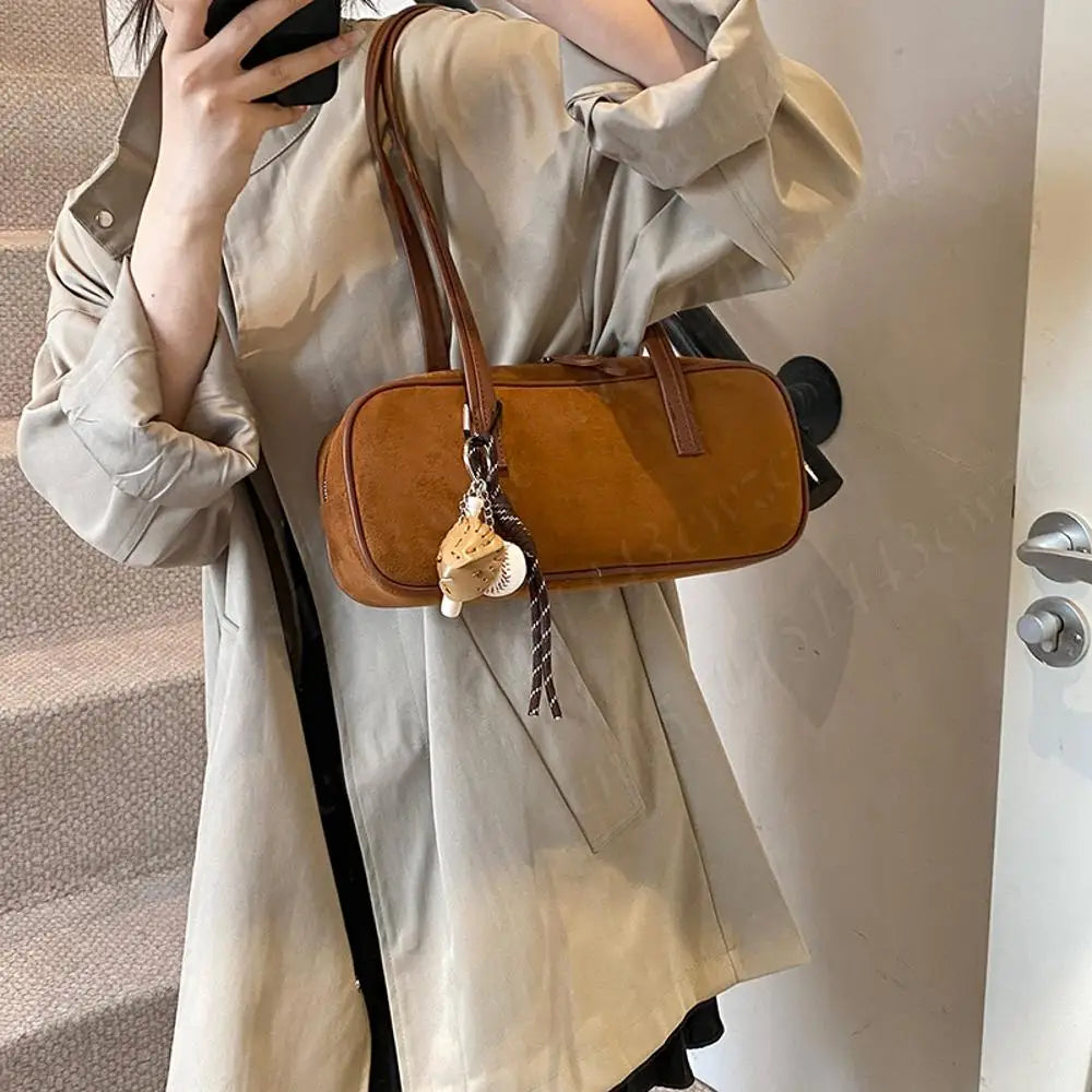 Shoulder Bag for Women Trendy Tote Bag PU Leather with Pocket Underarm Bag Zipper Hobo Bag Handbag for Work Travel Shopping