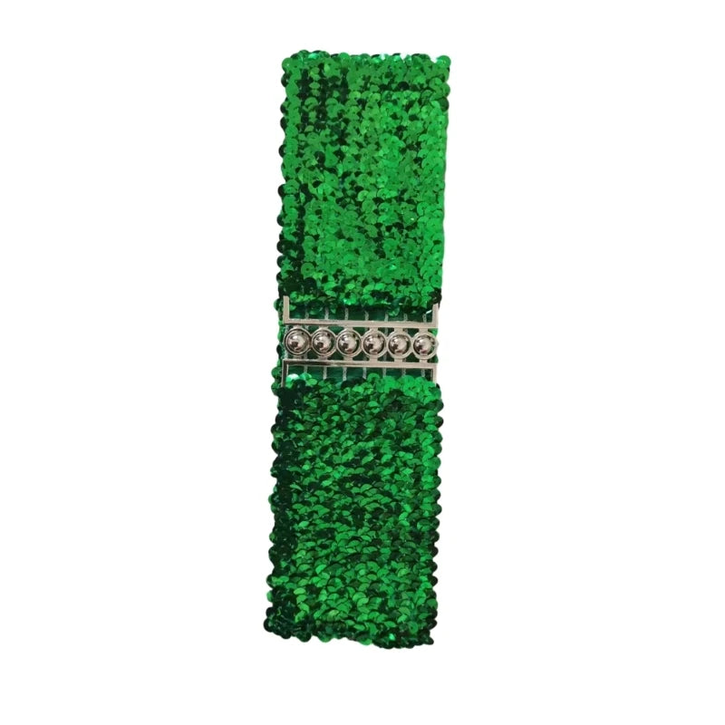 Party Wear Waspie Belt Female Teens Girl Elastic Sequins Wide Belt Dress Corset