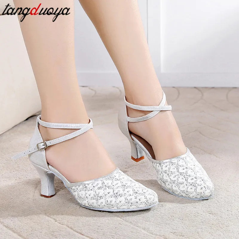 glitter salsa dance shoes women latin dance shoes women salsa ballroom shoes blue silver zapatos baile latino mujer