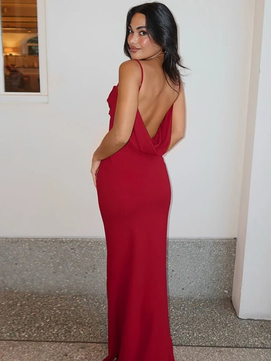 Women Party Club Sexy Evening Streetwear Birthday Bodycon Backless Long Dress 2025 Summer Clothes Wholesale Items for Business