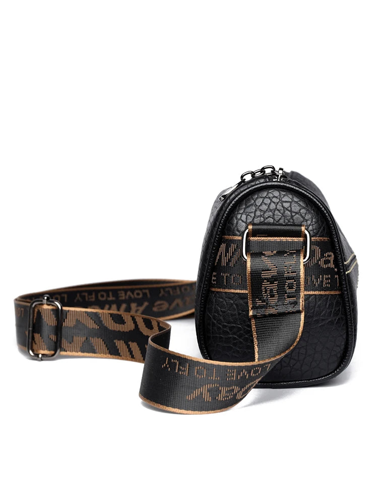 Stylish Mini Crossbody Bag for Women - Square Purse with Wide Shoulder Strap and Durable PU Leather Material