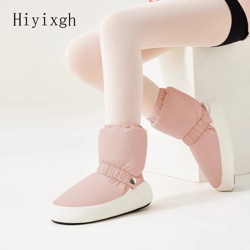 Ballet cotton shoes, dance warm shoes, winter children's soft-soled thickened dance shoes, teachers' practice shoes