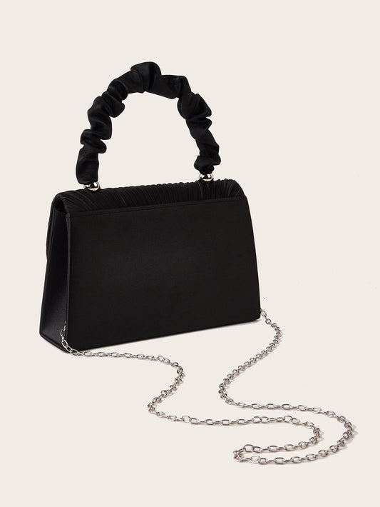 Women Party Dinner Bag Cocktail Party Bag Pleated Fashion Gorgeous Elegant Evening Bag individuality and concisly Handbag