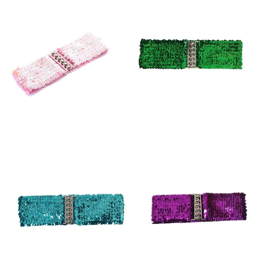 Party Wear Waspie Belt Female Teens Girl Elastic Sequins Wide Belt Dress Corset