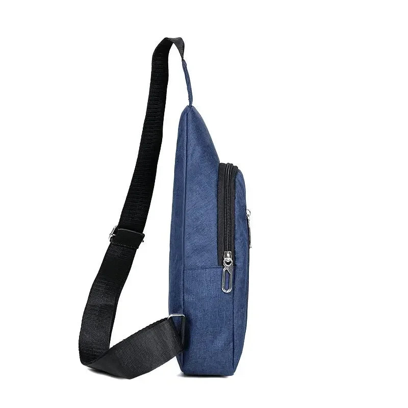 Chest Bag New Men Simple Nylon Fashion Waterproof One Shoulder Crossbody Bag Casual Sports Men Outdoor Trend Bag