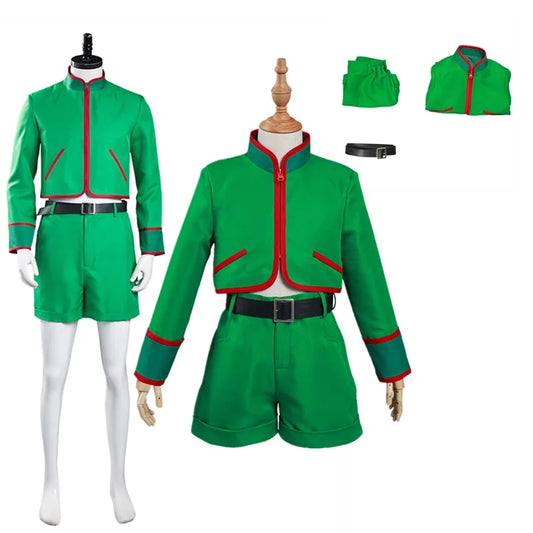 Gon Freecss Cosplay Costume Kids Children Top Pants Outfits Halloween Carnival Suit