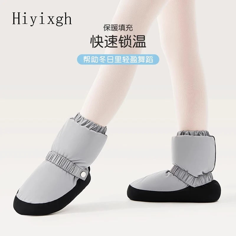 Ballet cotton shoes, dance warm shoes, winter children's soft-soled thickened dance shoes, teachers' practice shoes