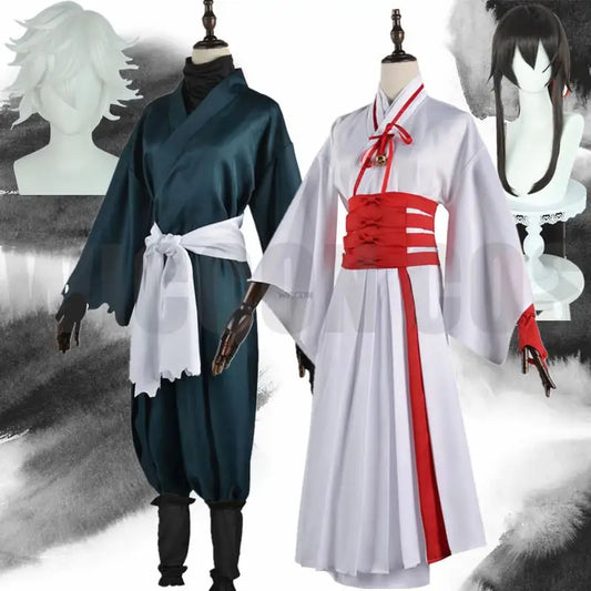 Hells Paradise Jigokuraku Cosplay Gabimaru Sagiri Yamada Asaemon Cosplay Wig Costume Uniform Full Set Halloween Carnival Clothes