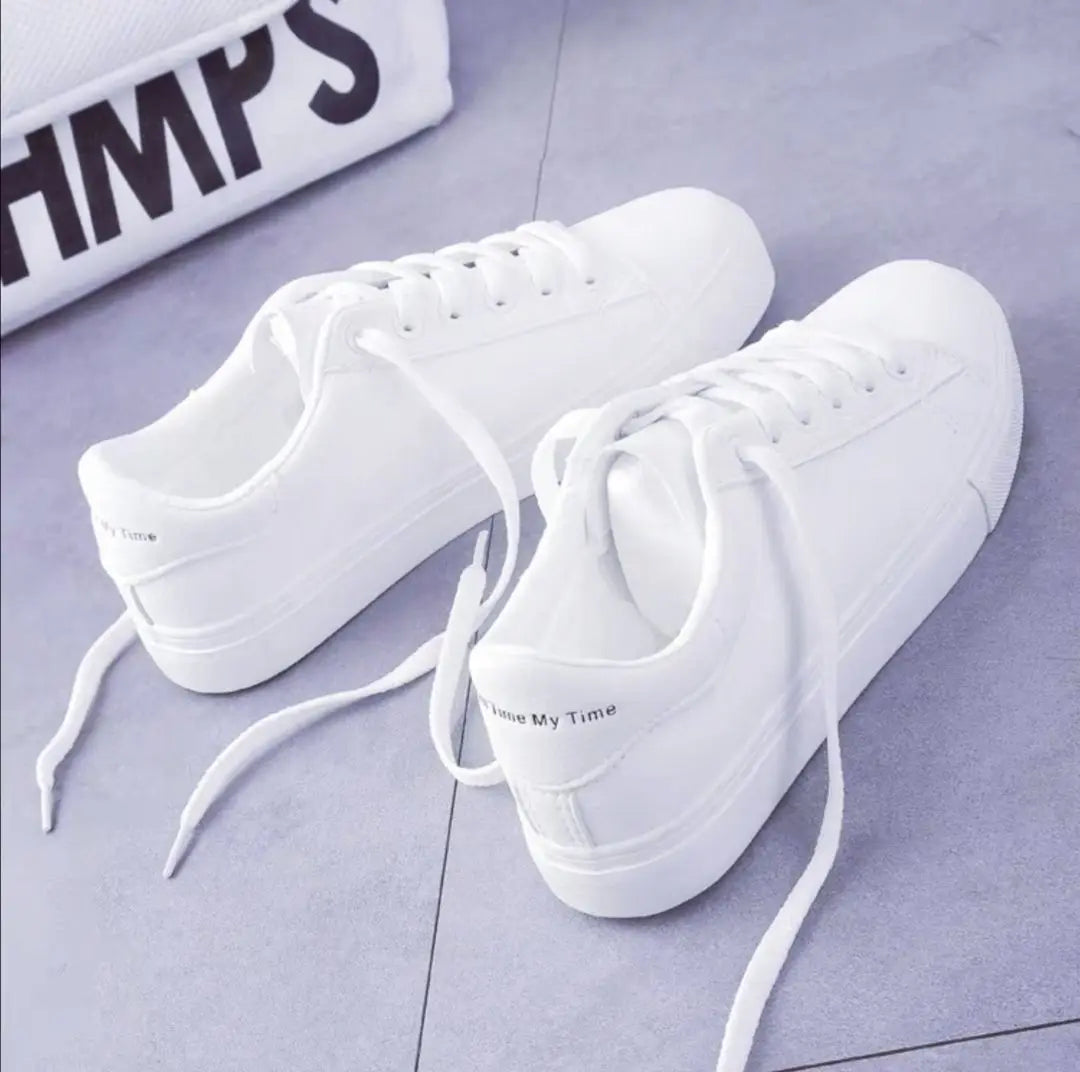 Women's Vulcanize Shoes Fashion Shoes  Spring New Casual Classic Solid Color PU Leather Shoes Women Casual White Shoes Sneakers