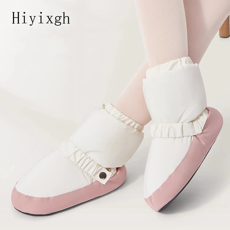 Ballet cotton shoes, dance warm shoes, winter children's soft-soled thickened dance shoes, teachers' practice shoes