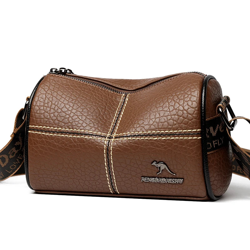 Stylish Mini Crossbody Bag for Women - Square Purse with Wide Shoulder Strap and Durable PU Leather Material