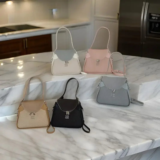 Unique Vintage Leather Tote Bag Women Minimalist Crossbody Handbag Designer Commuter Large Capacity Stylish Casual Shopper