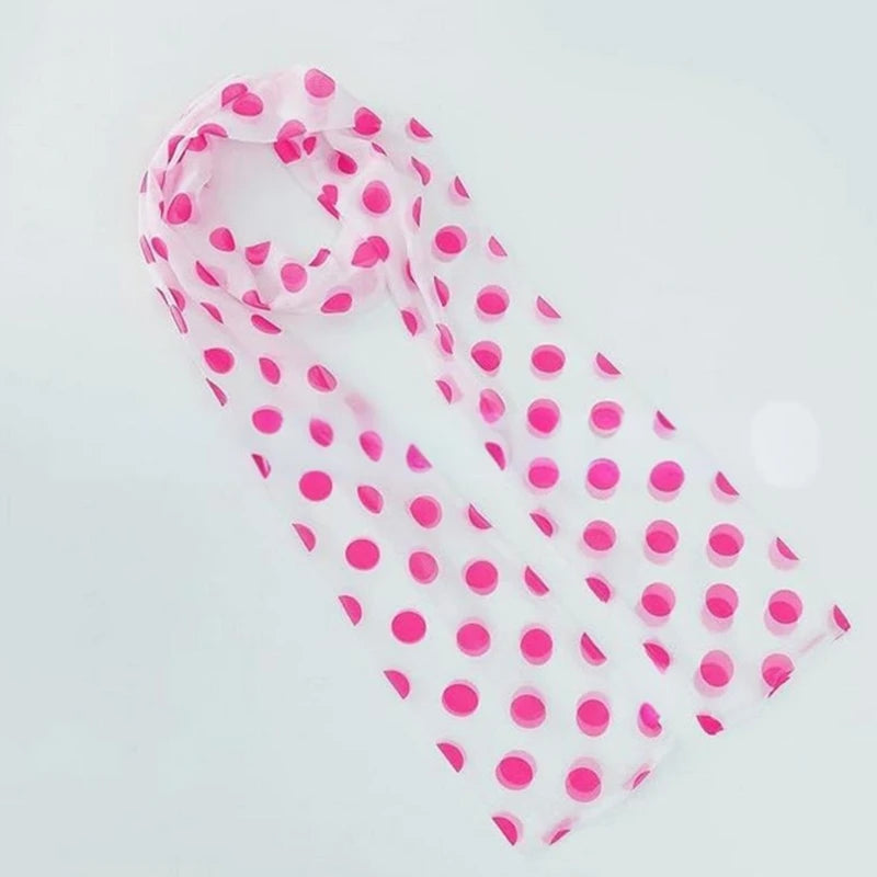 1 Set Pink Polkas Dot Scarf and Glasses Set for Adult Women Dot Scarf Party Supplies Halloween Costume Accessories