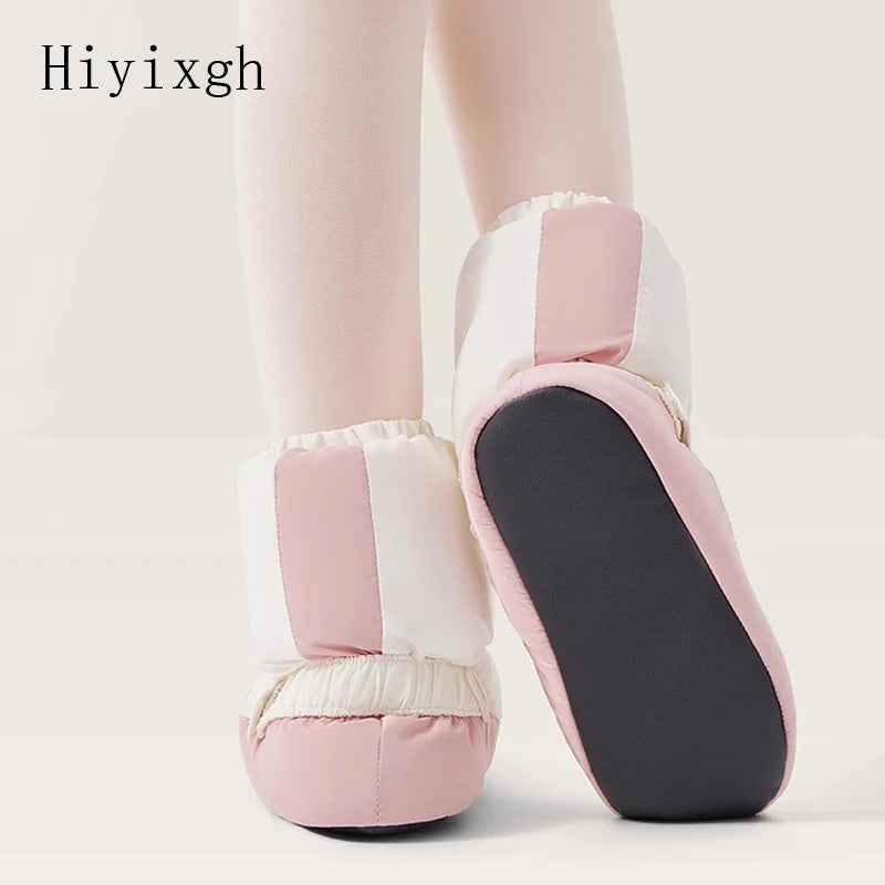 Ballet cotton shoes, dance warm shoes, winter children's soft-soled thickened dance shoes, teachers' practice shoes