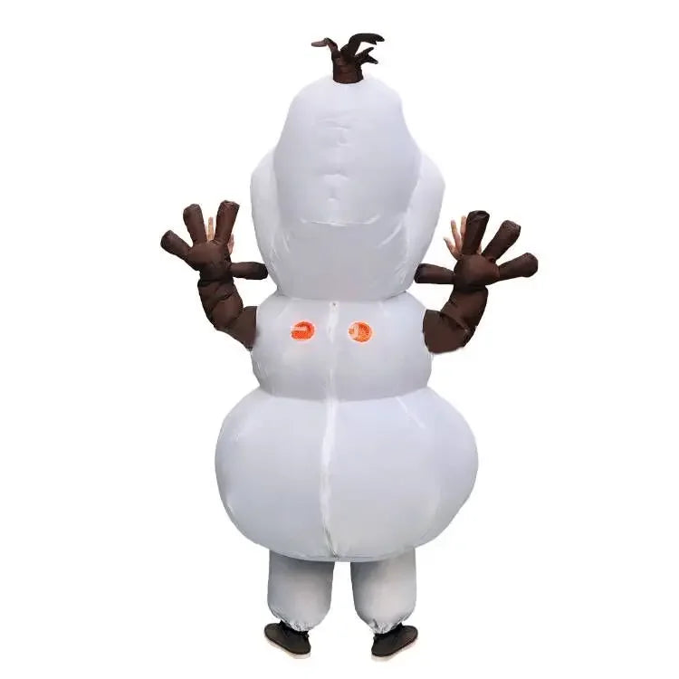 Disney Snow Man Olaf Inflatable Costume Doll Props Costume Children Halloween Adult Children Performance Clothing Funny Props