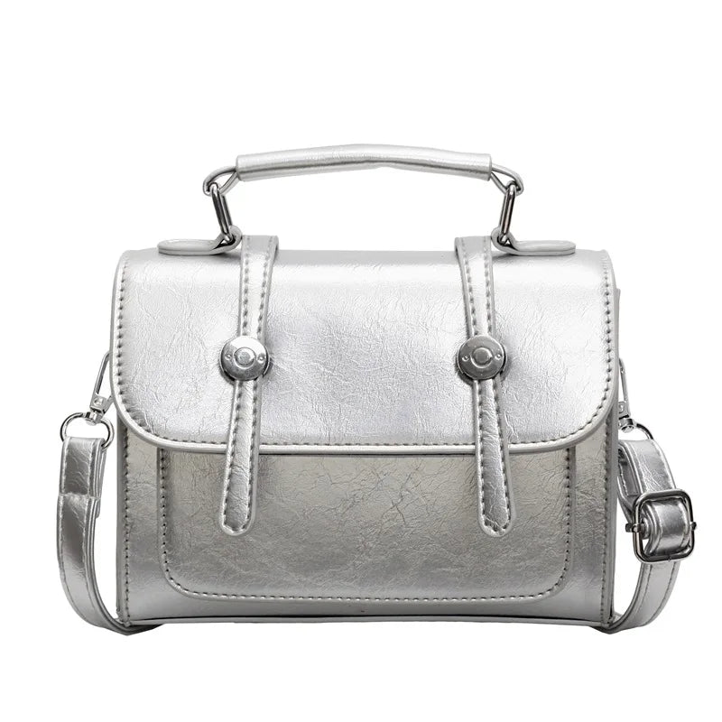 2025 Spring New - Stylish Shiny Handbag for Women. Cute Design, Retro Flair, Perfect for Casual Use. Versatile Shoulder