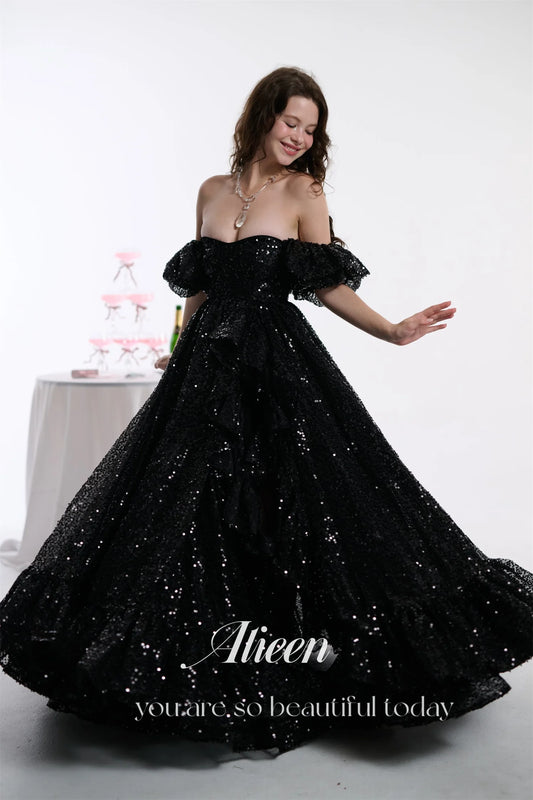 Customized Elegant Womens Party Dresses Women 2024 Black Women's Evening Dress Woman Sweetheart Prom Dresses Luxury فساتين سهرة