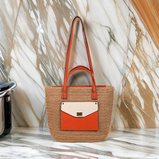 Stylish Oversized Tote Bag For Women - Vintage Inspired Leather Shopper With Paris Designer Logo  Commuter-Friendly Compartments