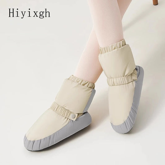 Ballet cotton shoes, dance warm shoes, winter children's soft-soled thickened dance shoes, teachers' practice shoes