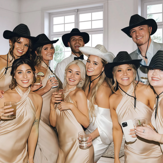 4-24pcs Wedding Cowboy Hats Cowgirl Hats Western Cowboy Hats Women Gift for Wedding Reception Dance Ball Party Bridal Shower